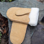 WOMEN'S SHEARLING MITTENS TAN