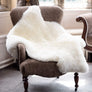 NATURAL SHEARLING RUG COLOUR WHITE