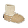 BABY SHEARLING SLIPPER SOCKS - BEIGE STAR