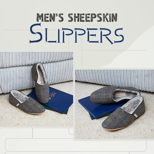 Men’s Shearling Slippers - Comfort Home for The Tired Feet!
