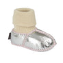 BABY SHEARLING SLIPPER SOCKS - SILVER